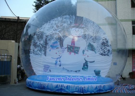 Décoration gonflable de Noël de globe de neige, conception élégante de globe de neige d'explosion