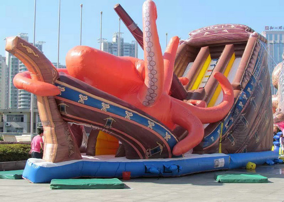Bâche durable gonflable AK-012 de PVC formée par poulpe énorme de parc d'attractions