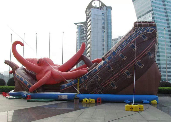 Bâche durable gonflable AK-012 de PVC formée par poulpe énorme de parc d'attractions