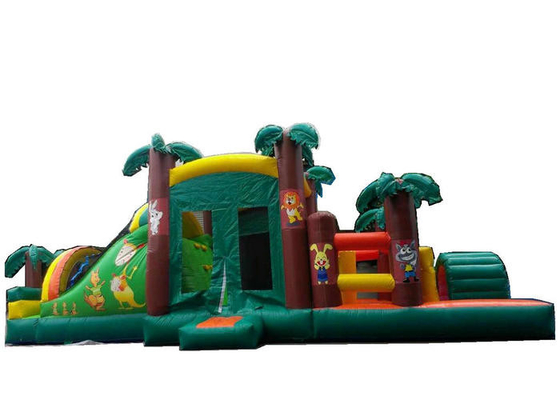 Modèle vif gonflable de parc d'attractions d'environnement de forêt imprimant IO-001