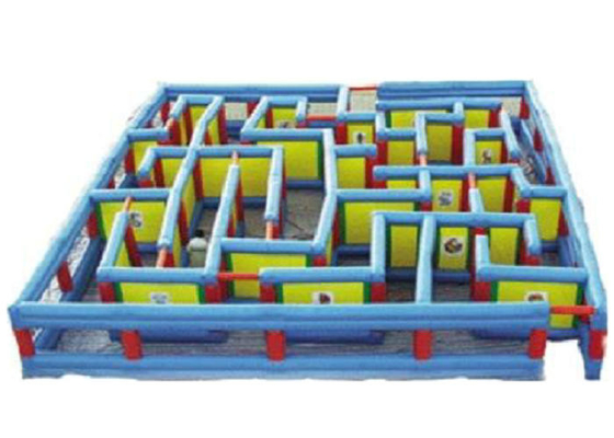 Jouets gonflables de sports de couleur bleue faits à partir de la bâche à haute résistance de PVC de force