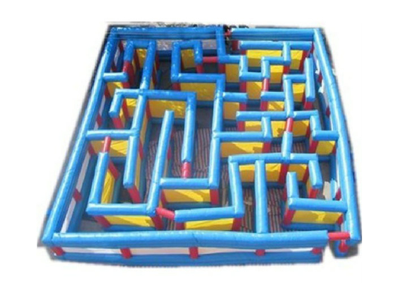 Jouets gonflables de sports de couleur bleue faits à partir de la bâche à haute résistance de PVC de force