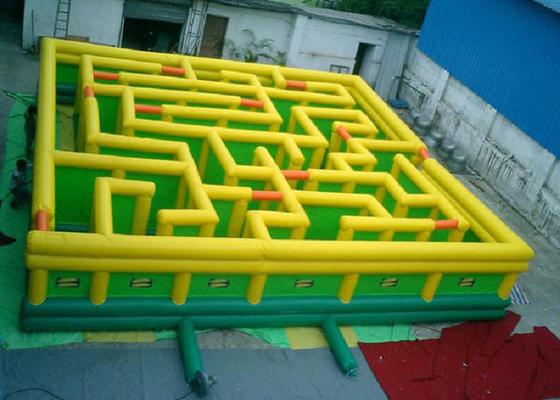 Labyrinthe gonflable interactif fait sur commande, piquer quadruple de labyrinthe de Chambre de rebond