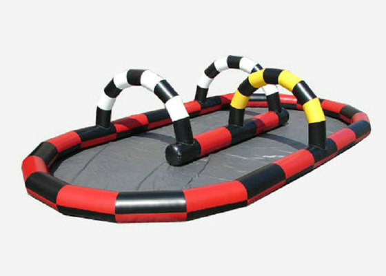 Les sports gonflables ignifuges joue la voie de course gonflable d'épaisseur de 0.55mm
