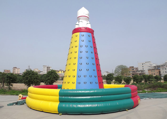 Mur gonflable d'escalade de sécurité élevée, protecteur UV de jeux interactifs gonflables