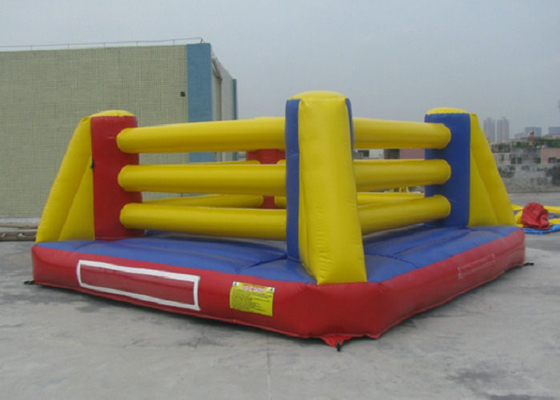 Tailles pleines d'entrain de l'anneau de lutte de jouets gonflables interactifs extérieurs de sports 4mx4m 5mx5m