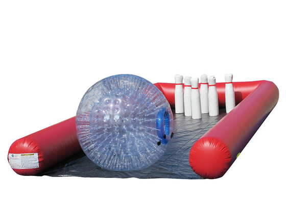 Les biens gonflables de jouets de sports d'excellente flexibilité Zippers le jeu gonflable de bowling