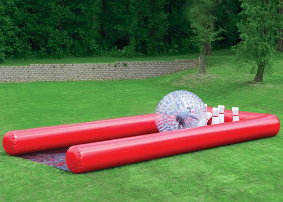 Les biens gonflables de jouets de sports d'excellente flexibilité Zippers le jeu gonflable de bowling