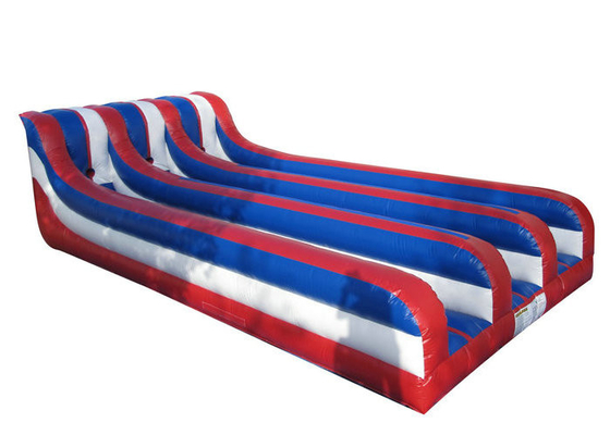 Résistance à l'abrasion gonflable de course de Bungee de trois de ruelles jouets de sports pour des enfants et des adultes