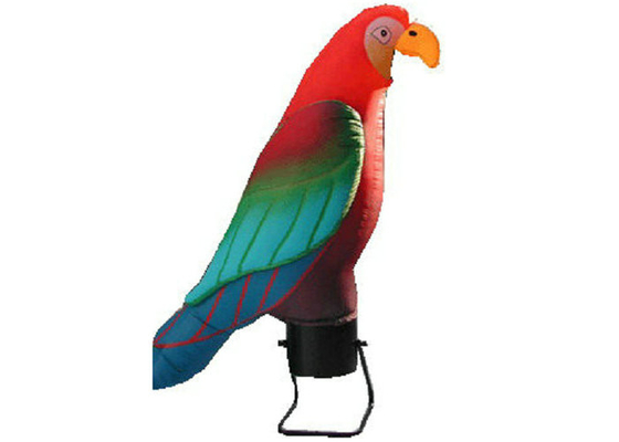 Danseur gonflable de vent de perroquet coloré, matériaux promotionnels gonflables de biens de produits