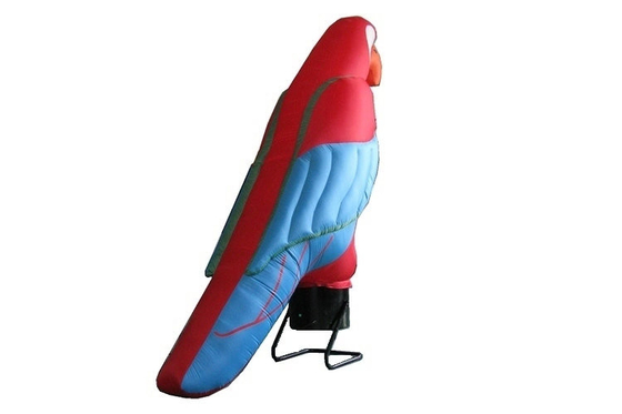 Danseur gonflable de vent de perroquet coloré, matériaux promotionnels gonflables de biens de produits