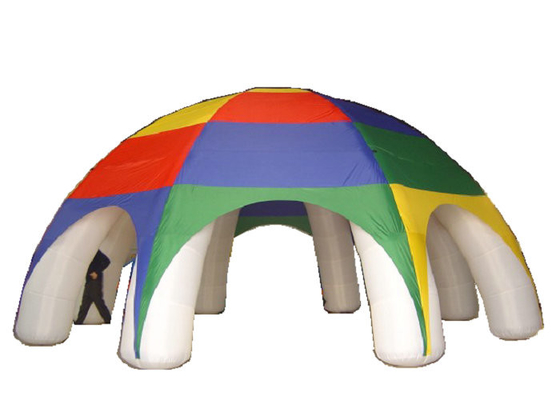 Chapiteau facilement gonflé gonflable extérieur de cube en partie de tente de PVC coloré par mélange
