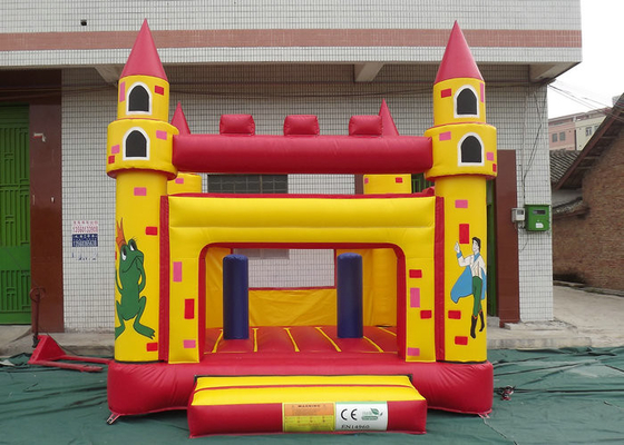 Piquer quadruple de château plein d'entrain gonflable fait sur commande de PVC avec le fil fort