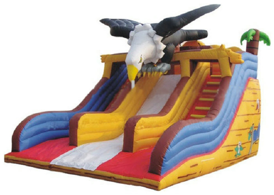 OEM gonflable commercial de décoration d'Eagle de glissière de bâche de PVC admis