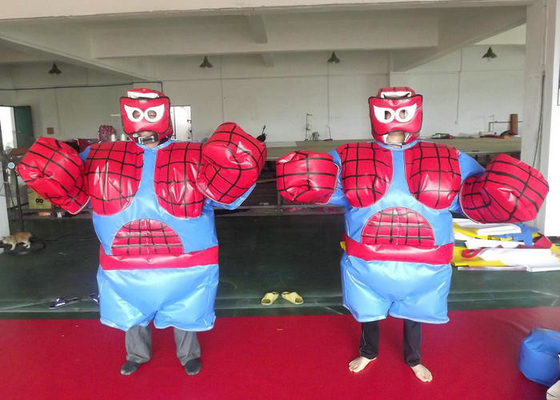 Costume contagieux de Halloween de lutteur de sumo d'oeil, costume gonflable de sumo de Spiderman