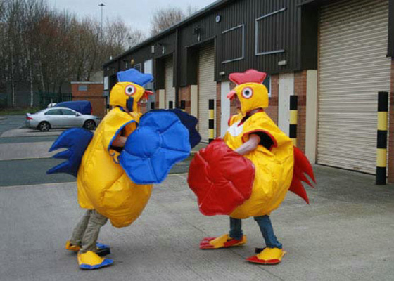 Matériaux élevés de bâche de PVC de sécurité de coq de sumo de lutteur de costume unique d'explosion