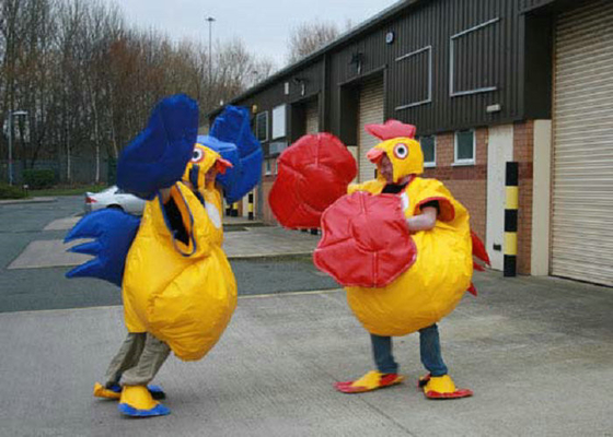 Matériaux élevés de bâche de PVC de sécurité de coq de sumo de lutteur de costume unique d'explosion