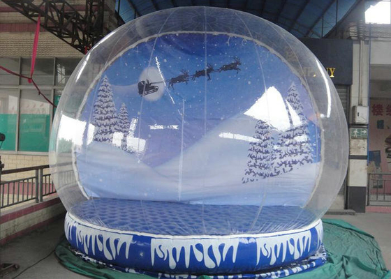 Globe imperméable de neige d'explosion de Noël, sécurité élevée de pelouse de globe gonflable de neige