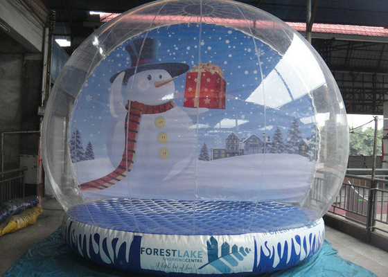 Globe gonflable de neige de contexte de Noël diamètre de 3m - de 5m pour la publicité de vacances