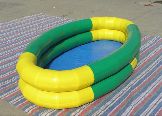Double matériaux imprimés de bâche de Platon de piscine de tube par bleu gonflable