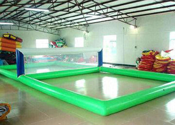Dimension gonflable de la cour de volleyball de sports de terrain de jeu 12mx6m 2 ans de garantie