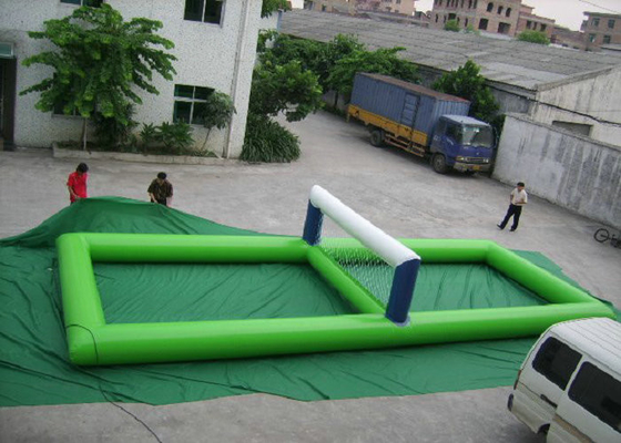 Dimension gonflable de la cour de volleyball de sports de terrain de jeu 12mx6m 2 ans de garantie