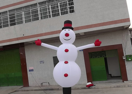 Taille adaptée aux besoins du client par décorations gonflables de vacances d'aspect de bonhomme de neige pour la promotion
