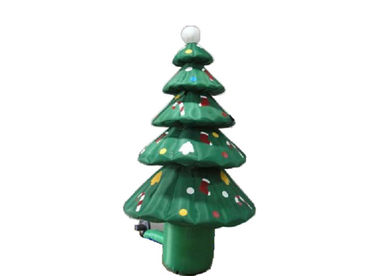 Matériaux en nylon enduits gonflables de PVC d'arbre de Noël de promotion de la publicité