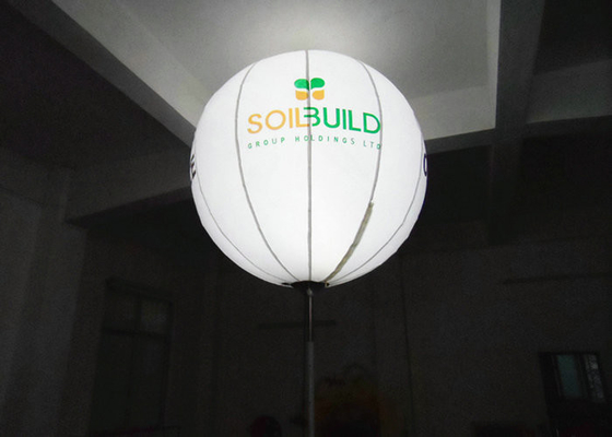 La couleur blanche allument des ballons, diamètre gonflable de la décoration 1.5m d'éclairage
