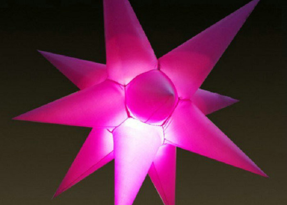 1m - étoile gonflable du diamètre LED de 2m, la haute définition gonflable de décoration d'étape
