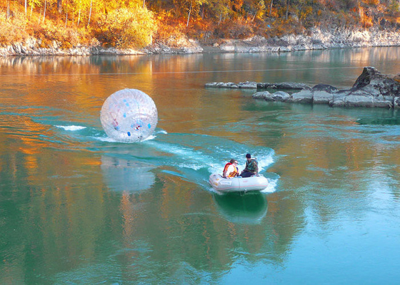 La boule claire de hamster de piscine de PVC a adapté la technologie aux besoins du client soudée imprimée par couleur d'air chaud
