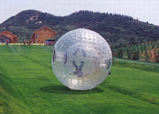 Boule extérieure gonflable de bulle de rouleau de Zorbing de diamètre des jouets 2.2m 2.6m de prairie