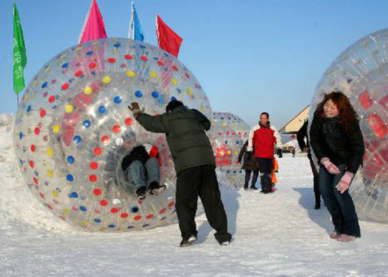 boule ignifuge de hamster de jouets extérieurs gonflables de diamètre de 2.2m 3.0m grande