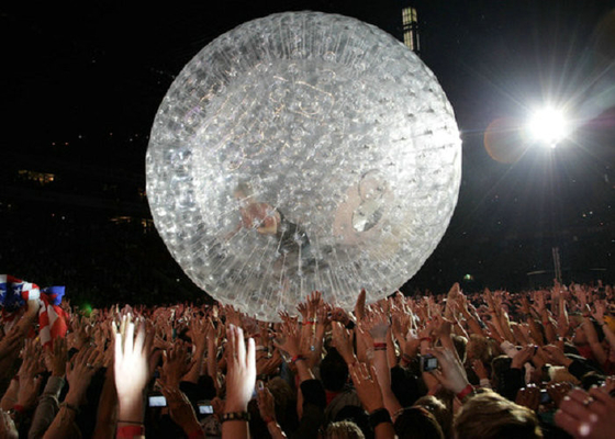 Grande boule écologique de bulle d'explosion, haut transparent de boule gonflable de hamster
