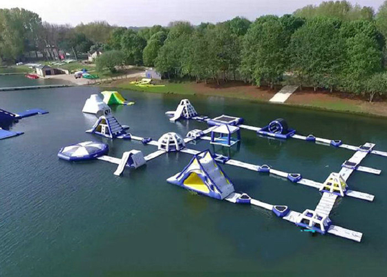 Sports passionnants flottant le parc aquatique, matériaux gonflables de bâche de PVC de parc d'Aqua