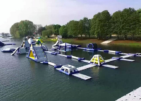 Sports passionnants flottant le parc aquatique, matériaux gonflables de bâche de PVC de parc d'Aqua