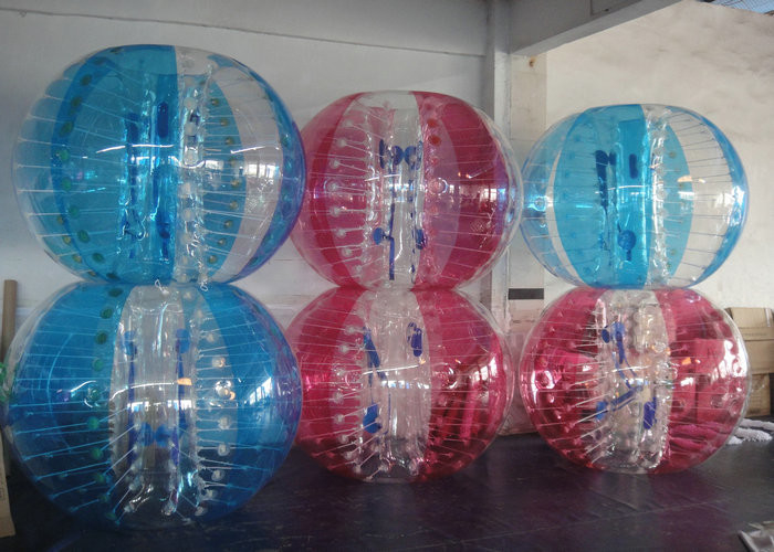 Boule de butoir de bulle de boule du football gonflable coloré de Zorbing pour le jeu extérieur