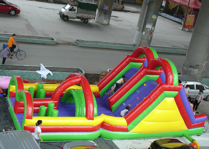 CE EN71 adapté aux besoins du client par OEM gonflable imprimé coloré de parc d'attractions approuvé