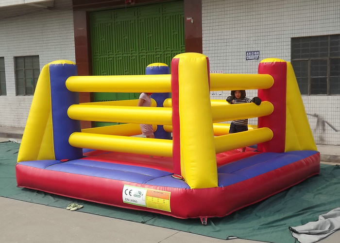 Tailles pleines d'entrain de l'anneau de lutte de jouets gonflables interactifs extérieurs de sports 4mx4m 5mx5m