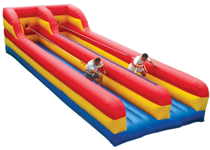 Résistance à l'abrasion gonflable de course de Bungee de deux de ruelles jouets de sports pour des enfants et des adultes