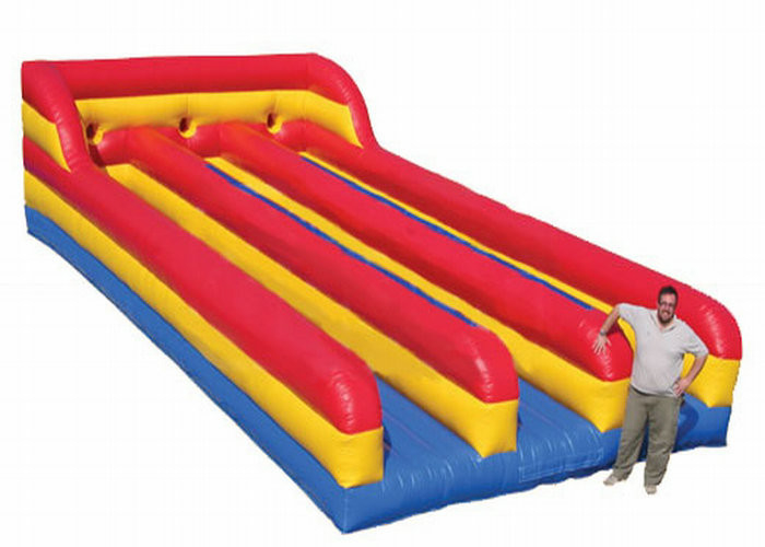 Résistance à l'abrasion gonflable de course de Bungee de trois de ruelles jouets de sports pour des enfants et des adultes