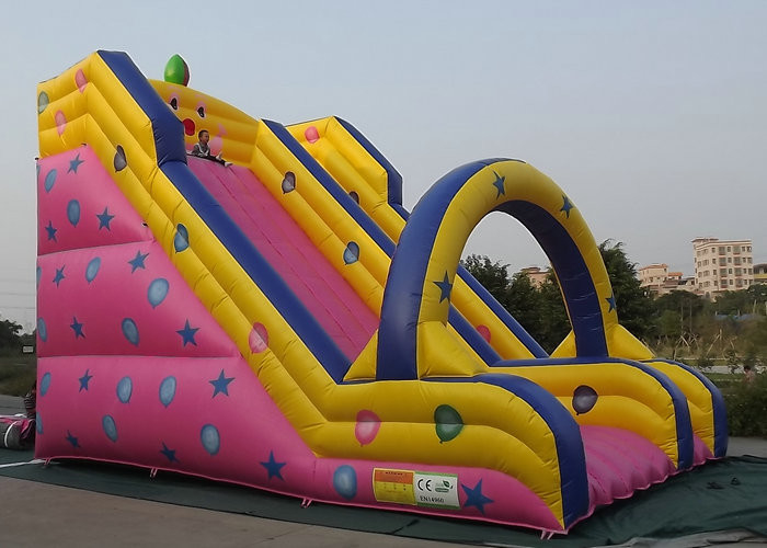 Les jouets extérieurs gonflables adaptés aux besoins du client glissent longtemps le type pour le divertissement d'enfants
