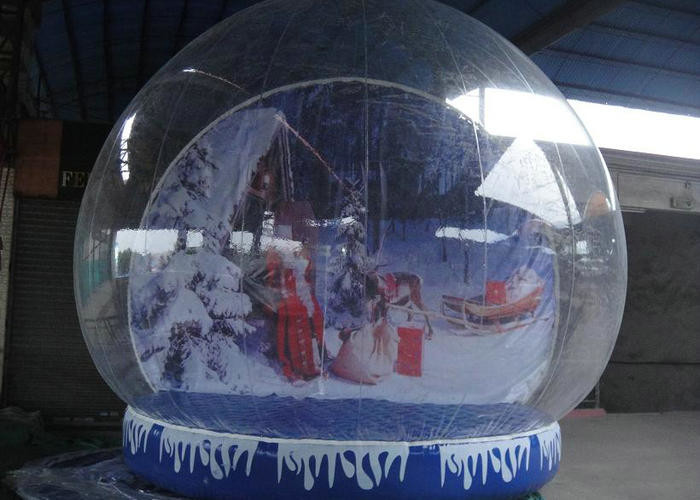 Base gonflable formée ronde de bâche de Platon de globe de neige pour la décoration régulière