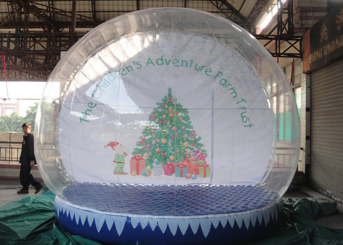 Transparent gonflable adapté aux besoins du client de globe extérieur de neige haut pour la décoration