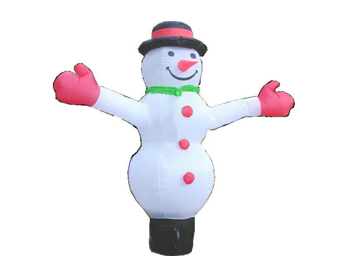 Taille adaptée aux besoins du client par décorations gonflables de vacances d'aspect de bonhomme de neige pour la promotion