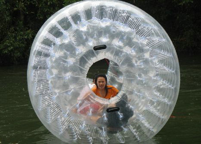 La boule claire de hamster de piscine de PVC a adapté la technologie aux besoins du client soudée imprimée par couleur d'air chaud